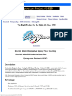 1 Electrostatic Dissipative ESD Conductive Epoxy Floor Coating