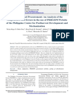 Internet-Based Procurement: An Analysis of The Malpractices and Errors in The Use of PHilGEPS Website of The Philippine Center For Postharvest Development and Mechanization