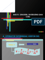 BAB IV Gradien, Divergensi Dan Curl