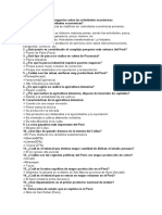 25 Preguntas Sobre Las Actividades Económicas