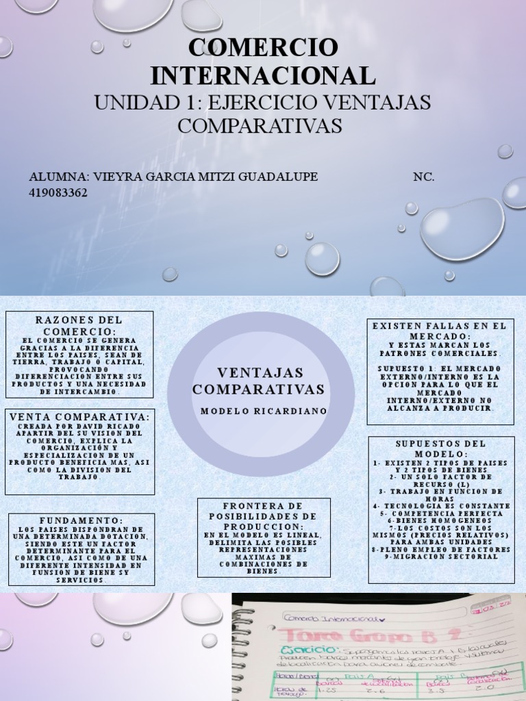 Ventajas Comparativas en Comercio Internacional | PDF | Economias ...
