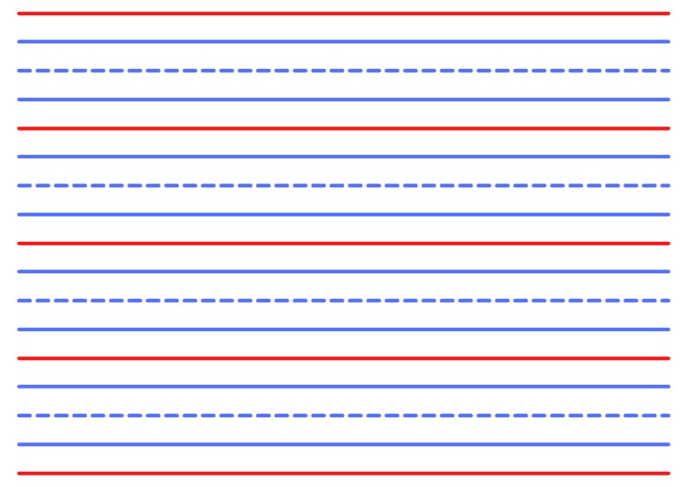 Grade 1 Handwriting Lines PDF