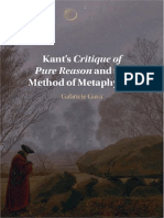 Gabriele Gava - Kant's Critique of Pure Reason and The Method of Metaphysics-Cambridge University Press (2023)