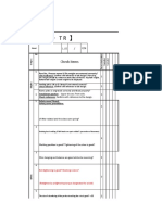 Static Check Sheet.