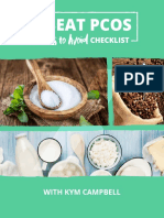 Beat PCOS Foods To Avoid Checklist With Kym Campbell (Smart Fertility Choices)
