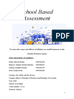 School Based Assessment: To Assess The Cause and Effects of Inflation On Small Businesses in The Greater Portmore Region