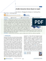 Multisensory Flexible Braille Interactive Device Based On Liquid Crystal Elastomers