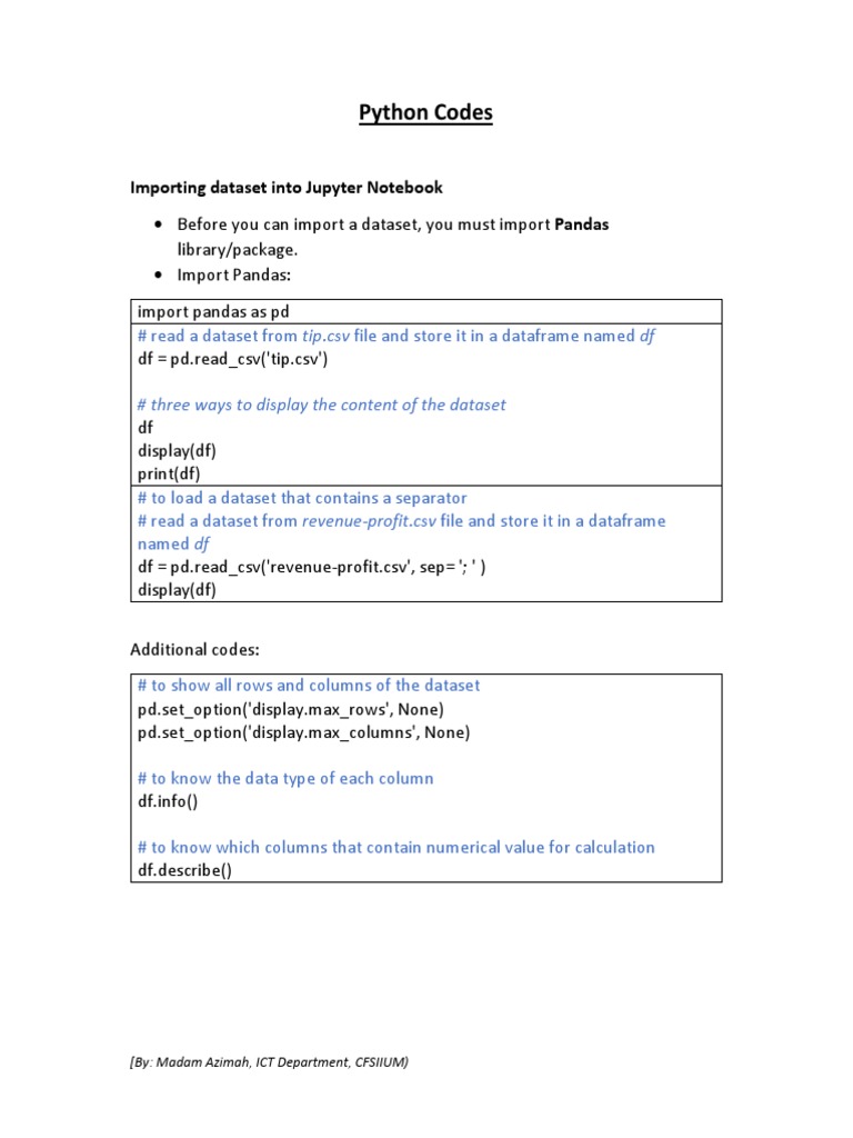 Python Codes | PDF