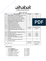 Price List 2023