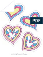 Printable Heart Mobile 3