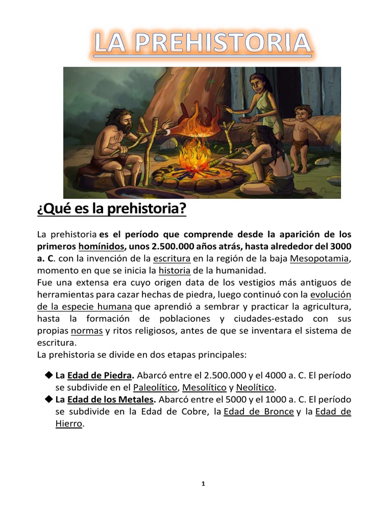 La Prehistoria 1 | PDF