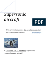 Supersonic Aircraft - Wikipedia