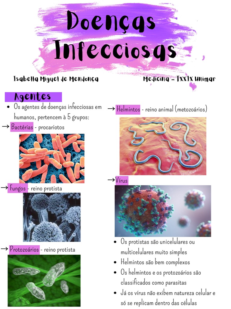 Doenças Infecciosas | PDF | Patógeno | Infecção