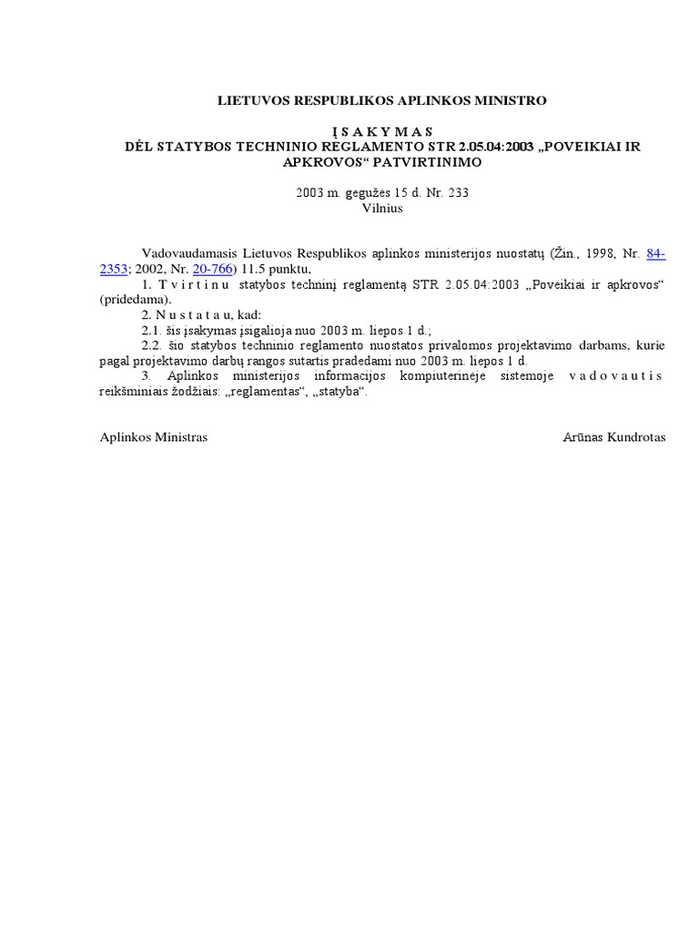 Str 2 05 04 2003 poveikiai ir apkrovos pdf