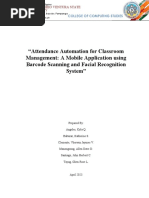 Attendance Automation For Classroom Management - A Mobile Application Using Barcode Scanning and Facial Recognition System