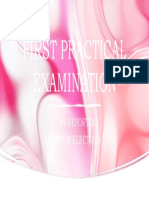 First Practical Examination