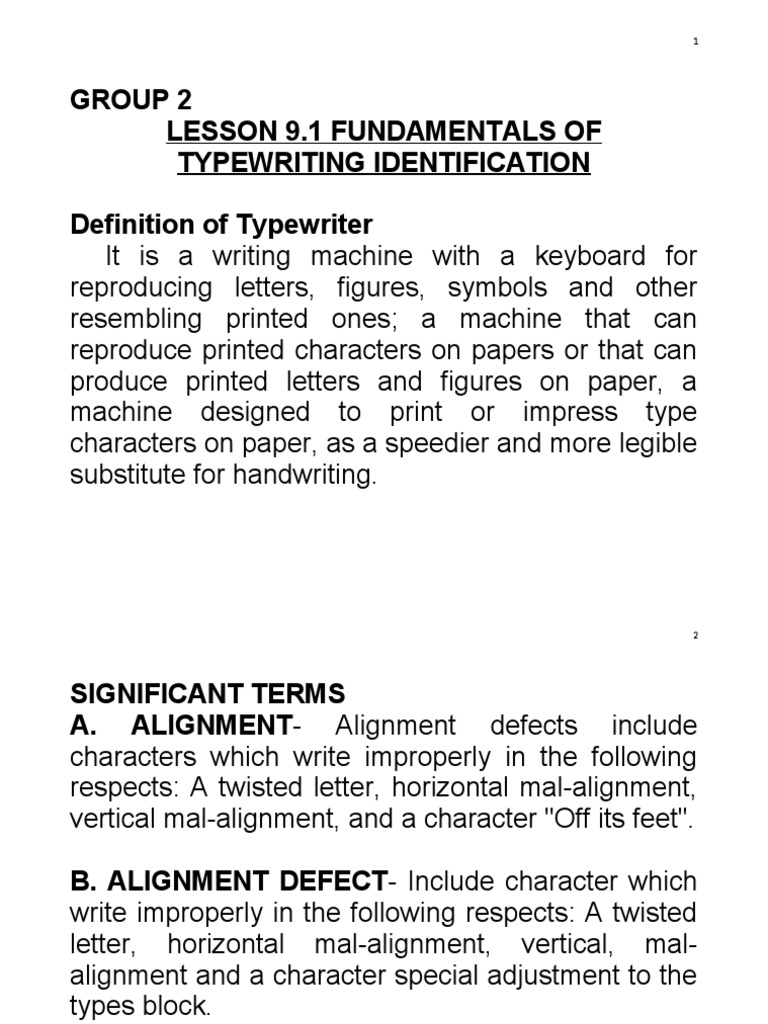 TYPEWRITER PDF Typewriter Typefaces