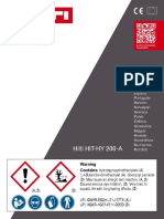 Operating Instruction HIT HY 200 A Operating Instruction PUB 5168041 000 3