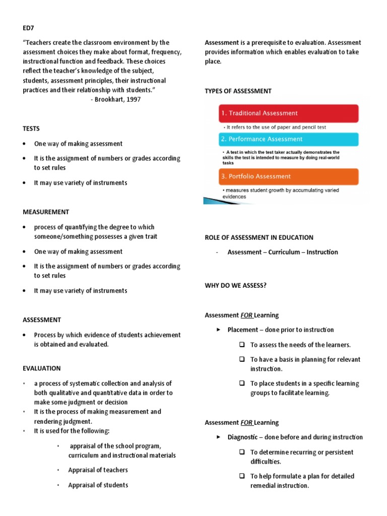 Classroom Assessment Strategies | PDF