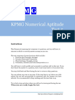 KPMG Numerical Test 5 Solution