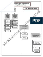 Final - Revision - Sheet Prep.3 Second Term 2017 Khaled