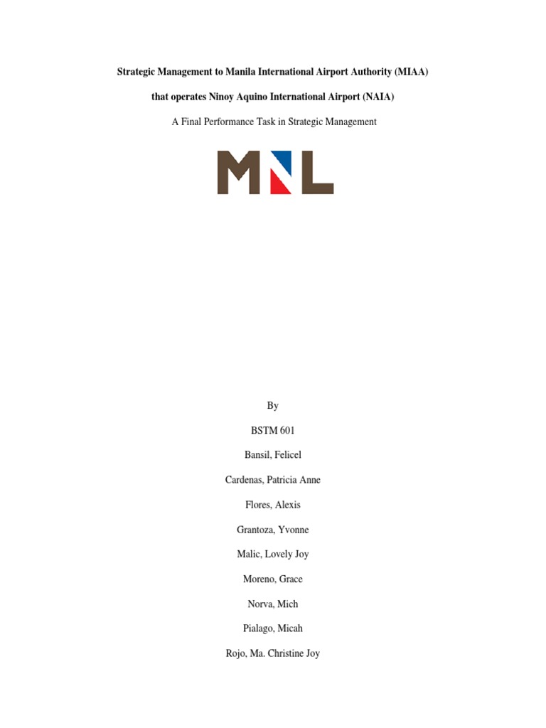 Strategic Management of NAIA Operations | PDF