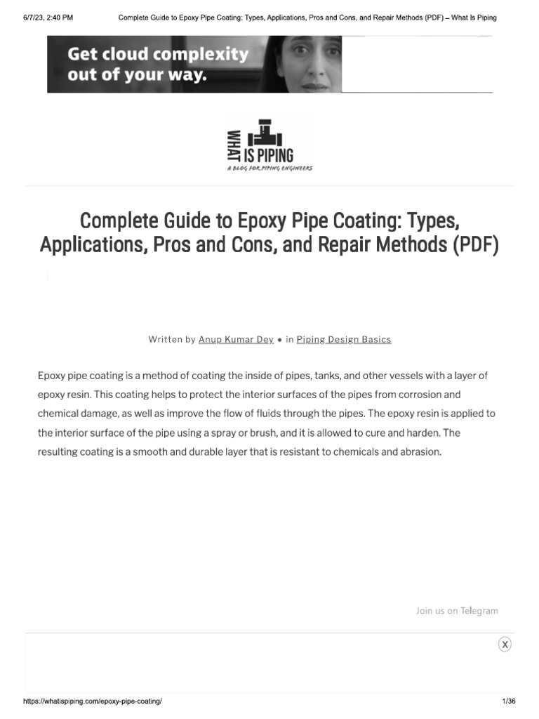 Epoxy Pipe Coating PDF