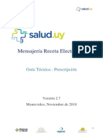 Guía Técnica Mensajería Receta Electrónica - Prescripción - Versión 2.7