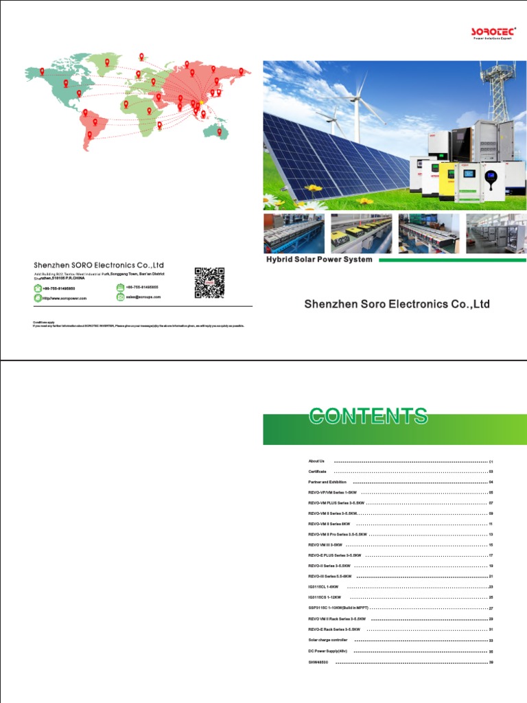 SOROTEC Hybrid Inverter Specifications | PDF | Alternating Current ...