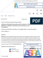 Ultrasound-Guided Interventional Procedures in Pain Medicine A Review of Anatomy, Sonoanatomy, and