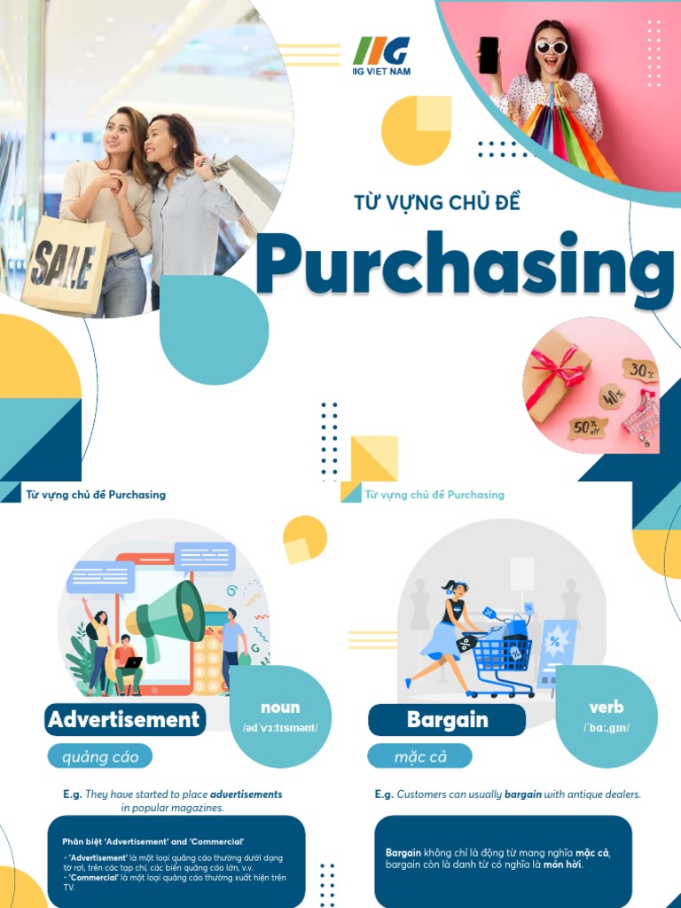 Bộ từ vựng chủ đề Purchasing | PDF