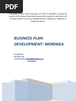 Moringa Production Plan ZA