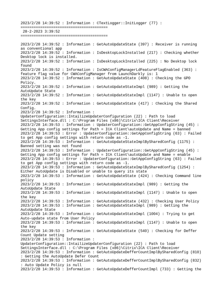 ClientDetail5 2 3 | PDF | Citrix Systems | Command Line Interface