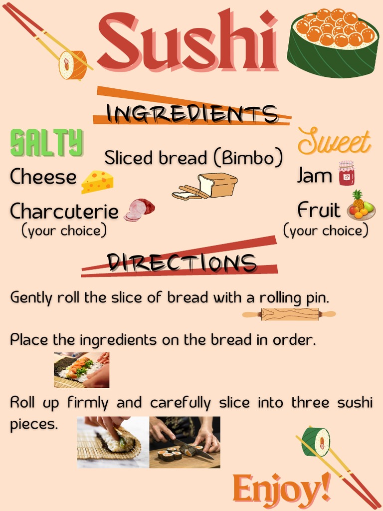Sushi Recipe: Sweet and Salty Guide | PDF