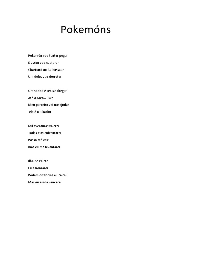 Pokemóns | PDF