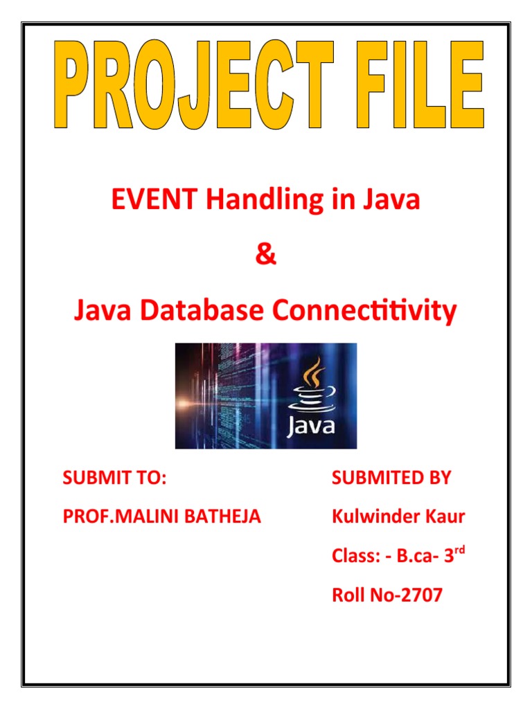 EVENT Handling in Java | PDF