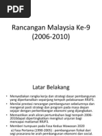 Rancangan Malaysia Ke-9