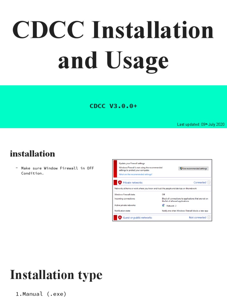 CDCC V3.0.0 Installation Guide | PDF | Password | User (Computing)