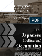 The Japanese Belligerent Occupation