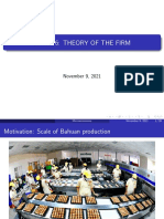 Micro 2 - Theory of The Firm