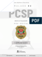 2º Simulado Completo - Investigador PCSP 2022 - Gabarito