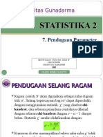 Statistika II - Modul 7 Pendugaan Parameter Ragam