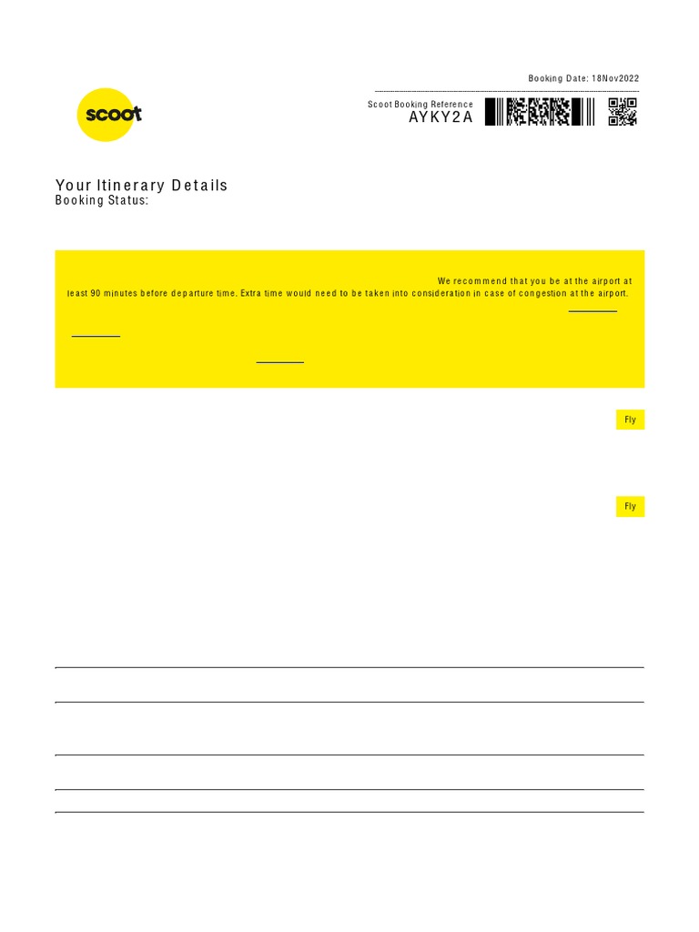 Your scoot booking confirmation ayky2a pdf