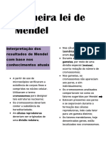 Primeira Lei de Mendel