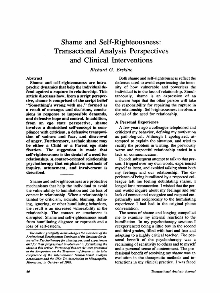 Shame Erskine | PDF | Shame | Self Esteem