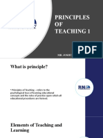 Principles of Teaching - Lecture