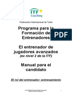 ITF MEA Libro Trabajo - Cap. 1 Rol Del Entrenador