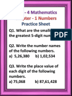 Ch-1 Numbers Practice Sheet-1