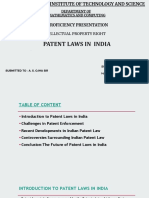 Patent Laws in India: Proficiency Presentation
