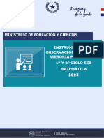 MATEMATICA EEB - 2023 Instrumento de Observación de Clases y Asesoría - VF